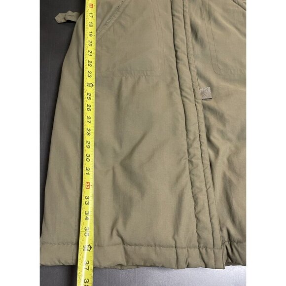 Vintage Brandon Thomas‎ Olive Green Down Insulated Heavy Quilted Coat - Picture 14 of 16